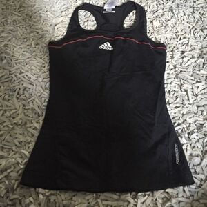 NWOT Black with red stripe Adidas tank top